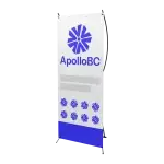 X-frame banner printing and design for promotional display by ApolloBC.